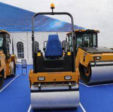 XCMG 4 ton Light double drum vibratory roller earth compactor machine XMR403 small road roller price